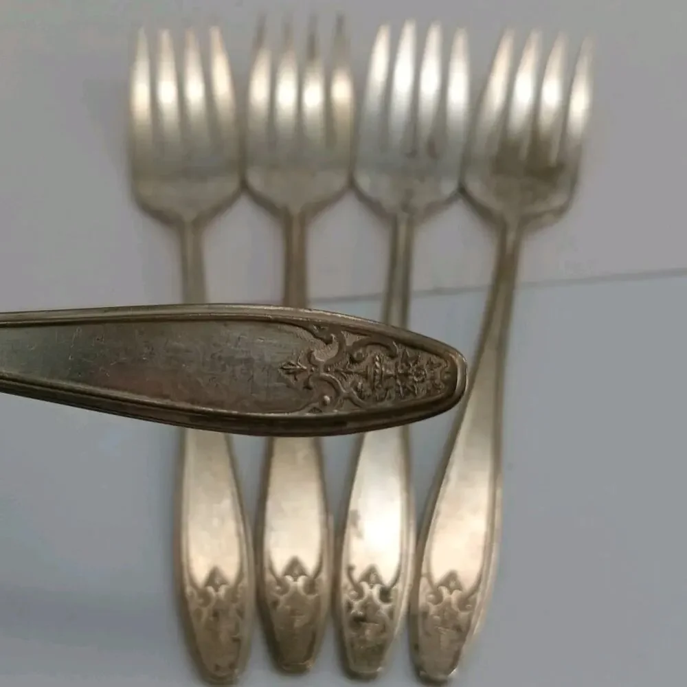 5X SF International Princess-Lady Doris Silverplate Salad Forks